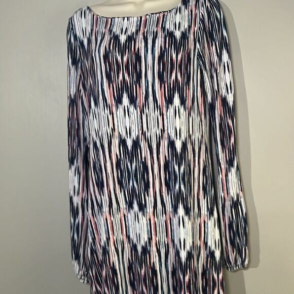 Tart Ikat Print Long Sleeve Dress Size Medium - Picture 2 of 8